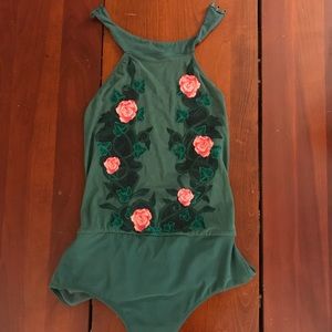 Poison Ivy Mesh One Piece Top | Hot Topic